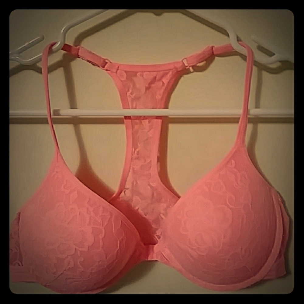 36B Lace Racerback Padded Push-Up Bra